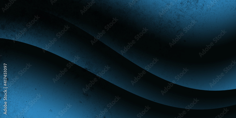 Poster abstract elegant background with lines or waves for clean and modern graphics in dark blue and black