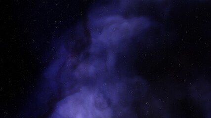 Space background with realistic nebula and shining stars. Colorful cosmos with stardust and milky way. Magic color galaxy. Infinite universe and starry night. 3d render