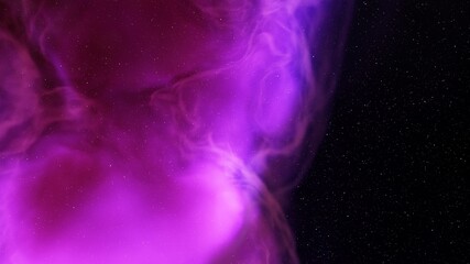 Space background with realistic nebula and shining stars. Colorful cosmos with stardust and milky way. Magic color galaxy. Infinite universe and starry night. 3d render