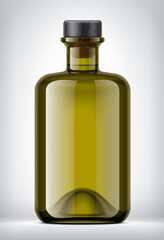 Color Glass Bottle on background. 