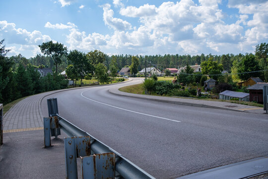 metal concrete stone bridge with rails