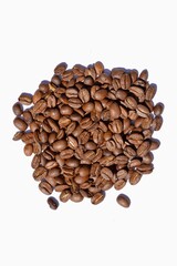 Overhead photo of coffee beans