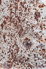 Rough textured surface very rusted iron, vintage background old rusty metal sheet close-up, red-brown rusty color, texture for 3d design