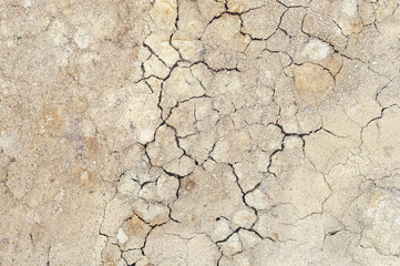 Background cracked, dry white clay, natural material, atmospheric impact, outdoors,