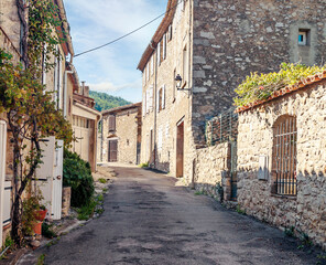 Stone houses in France