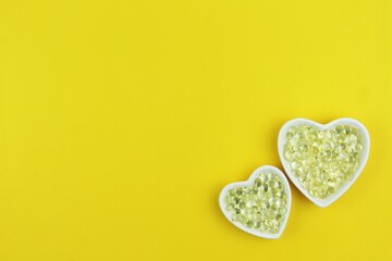 heart shaped capsules