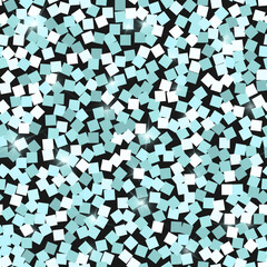 Glitter seamless texture. Adorable mint particles. Endless pattern made of sparkling squares. Captiv