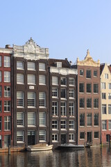 Obraz premium Amsterdam Historic Canal Buildings