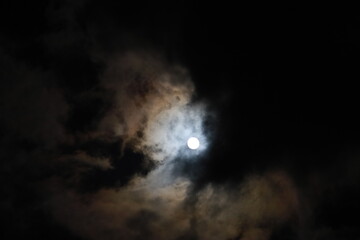 moon and clouds