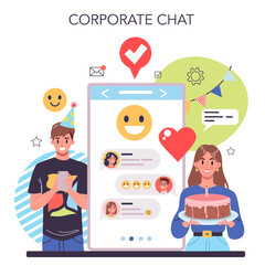 Employee loyalty online service or platform. Corporate culture