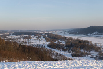 winter landscape with snow covered trees