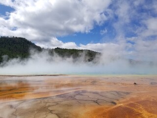 Grand Prismatic Spring Geothermal Pool