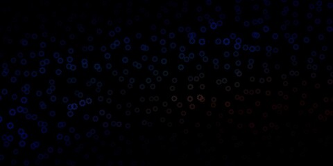 Dark blue, yellow vector background with spots.