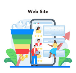 Website analyst online service or platform. Web page improvement
