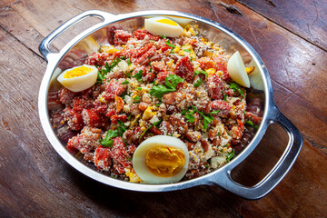 Brazilian food bean tropeiro