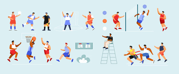 Sports Players Icons Collection