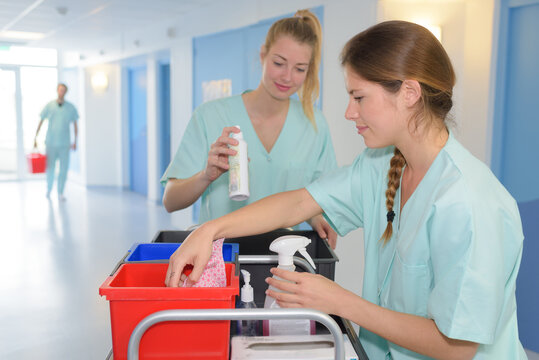 cleaning services in a hospital
