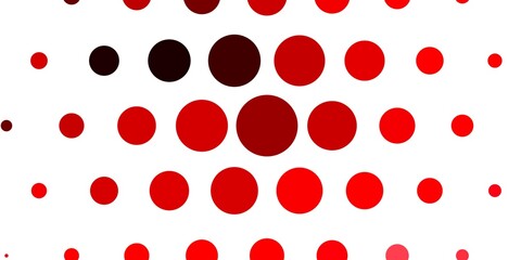 Light Red vector template with circles.