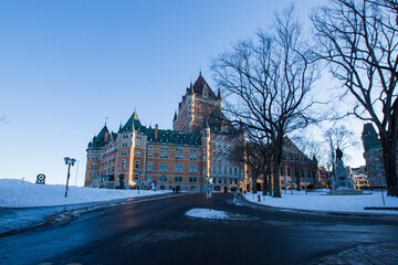 Obraz premium Old Quebec City downtown in winter