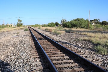 Obraz premium アメリカテキサスの線路