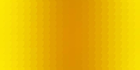 Dark Yellow vector background with circles.