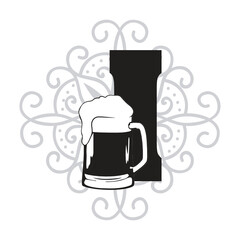 Obraz premium LETTER I AND BEER