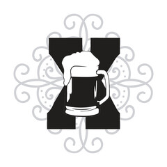 LETTER  X AND BEER