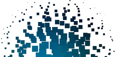 Fototapeta premium Light BLUE vector texture in rectangular style.