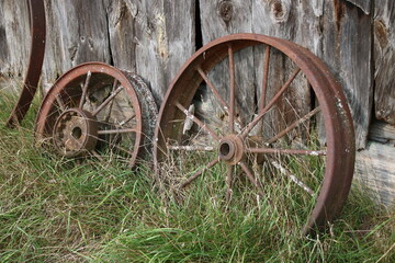 Old Rusty Wagon Wheel