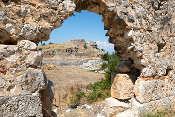 Ruins of Tlos ancient city. Fethiye, Turkey.