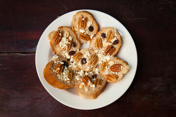 Capirotada. Traditional mexican dish eaten during the Lenten period