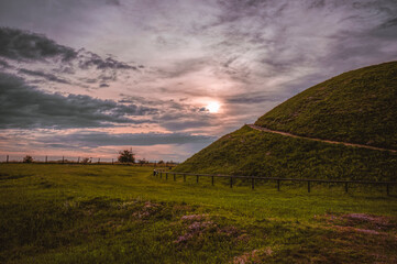 Krakus Mound at sunset