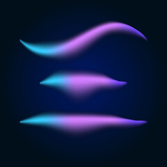 Colorful gradient shapes abstract background