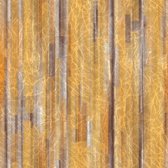 Seamless overlaid vertical stripes of paper. Geometric shape pattern print. High quality illustration. Transparent rectangles filled with gradient colors scattered. Handmade paper texture overlay.