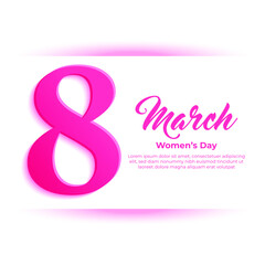 8th march background for women's day celebration