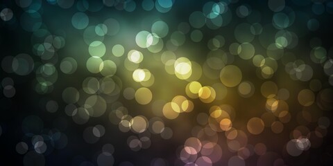 Dark Blue, Yellow vector backdrop with dots.