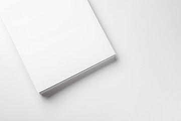 Blank magazine on white background