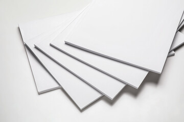 Blank magazines on white background