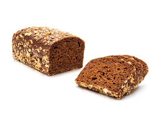 Rye malt bread sliced