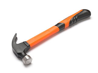 Modern hammer on white background