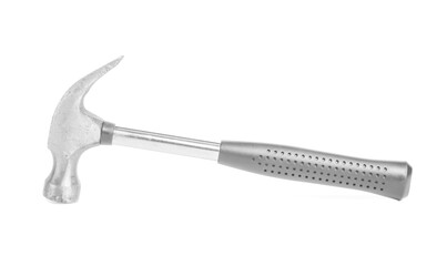 Modern hammer on white background