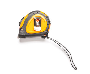 Fototapeta premium Measuring tape on white background