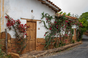 Facade of a House in Barichara Santander