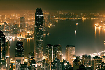 Hong Kong City View; From Victoria Peak