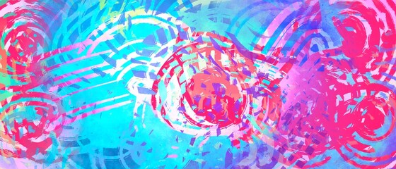 Sfondo azzurro turchese moderno creativo rosa spirale astratto 