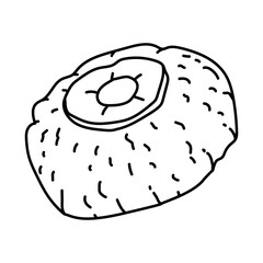 Gefilte Fish Icon. Doodle Hand Drawn or Outline Icon Style