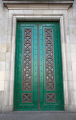 Old iron gate at the University of Buenos Aires Law School, Argentina.