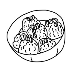 Konigsberger Klopse Icon. Doodle Hand Drawn or Outline Icon Style