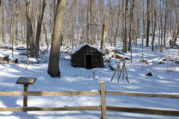 house in the snow