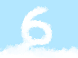 Cute cloud number 